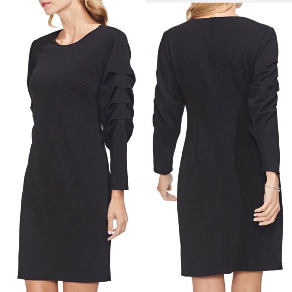 Vince Camuto Dresses & Skirts - NWT Vince Camuto Black Tiered Sleeve Dress Vince Camuto Dresses & Skirts - NWT Vince Camuto Black Tiered Sleeve Dress